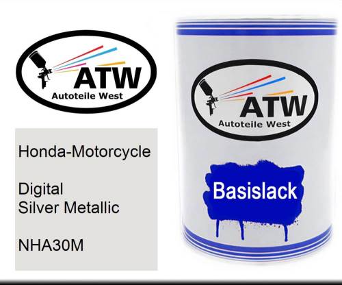 Honda-Motorcycle, Digital Silver Metallic, NHA30M: 500ml Lackdose, von ATW Autoteile West.